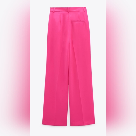 Zara High waisted fuchsia pants size XL - Picture 5 of 5